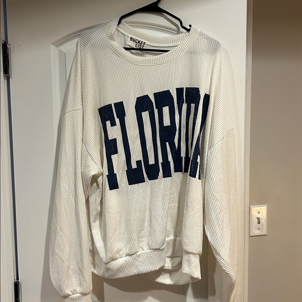 BUCKETLIST White Textured Sweater